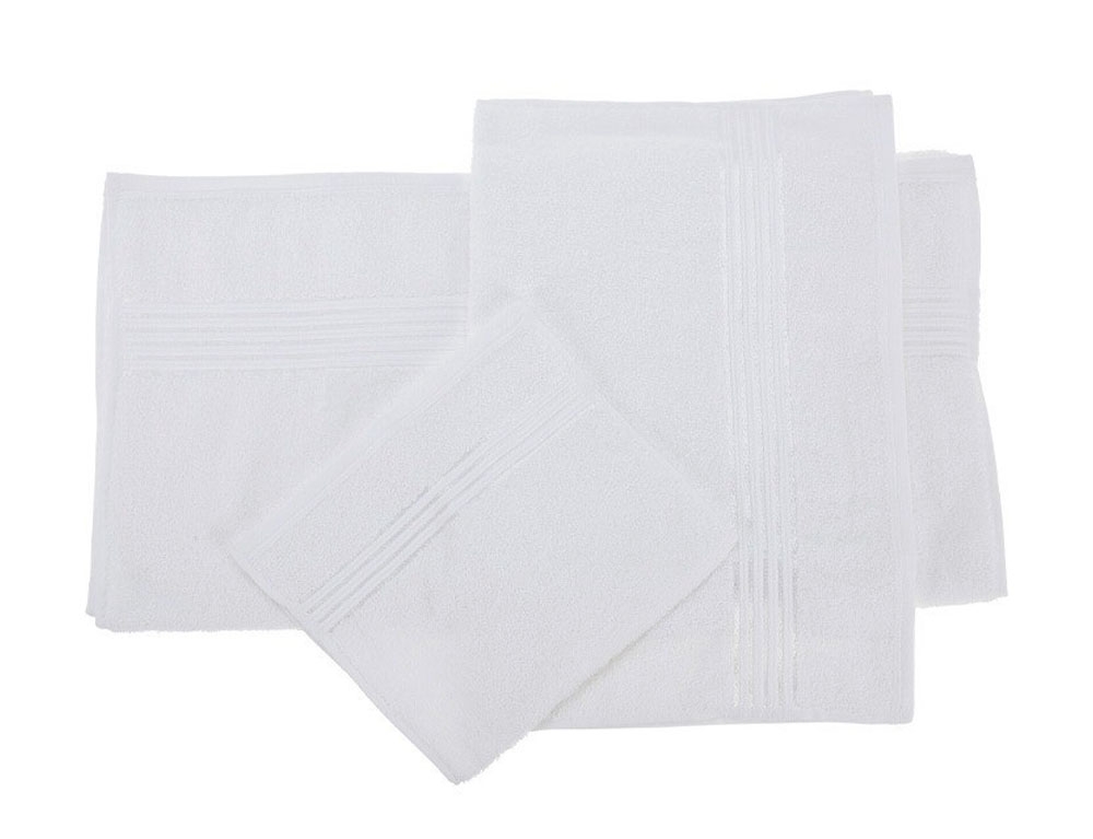 Πετσέτες Μπάνιου Towel Set Of 3 Sizes White Hd1001240