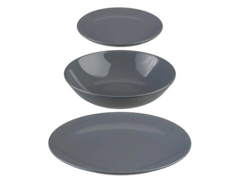 Πιάτα - Σετ Δείπνου/Καφέ 18P Set Colorama Grey 154520C
