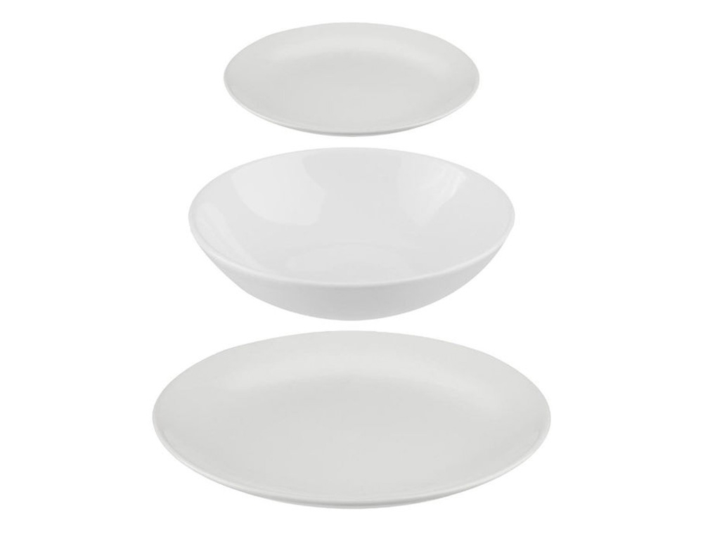 Πιάτα - Σετ Δείπνου/Καφέ 18P Set Colorama White 154520A