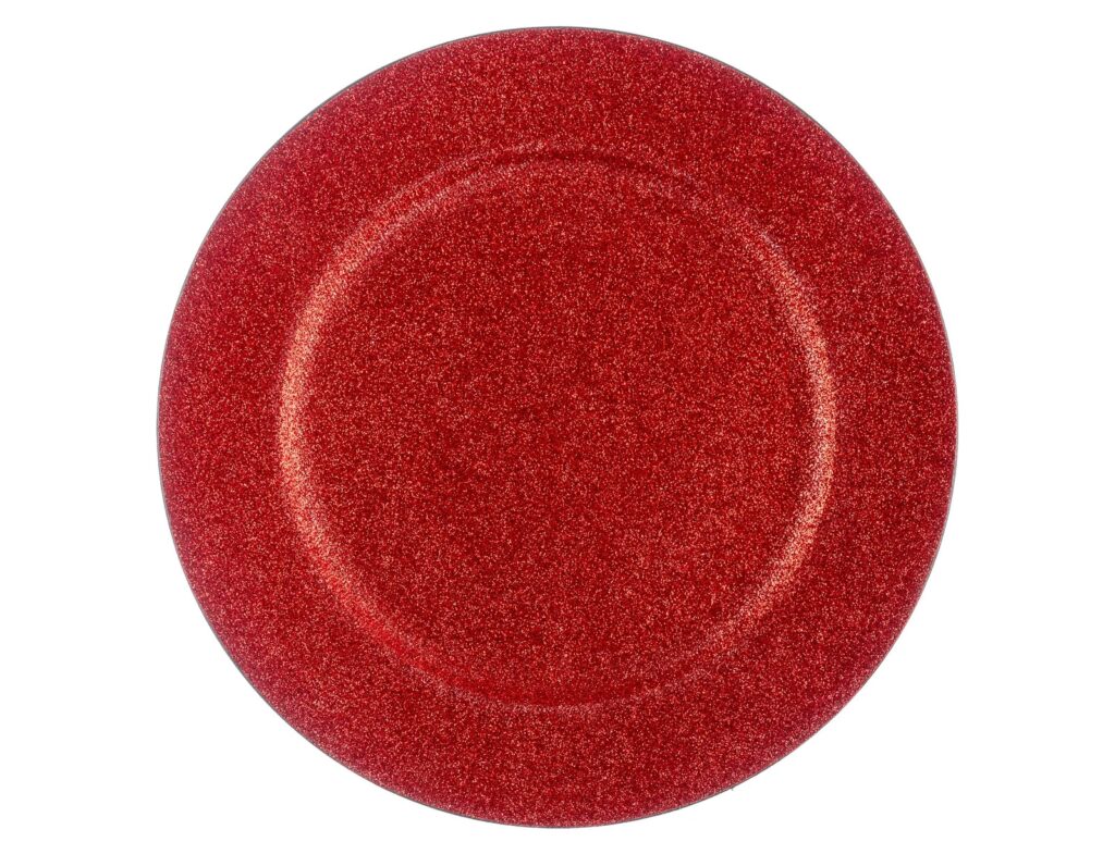 Πιάτα - Σετ Δείπνου/Καφέ Glitter Pres. Round Plate Red 147108Rg