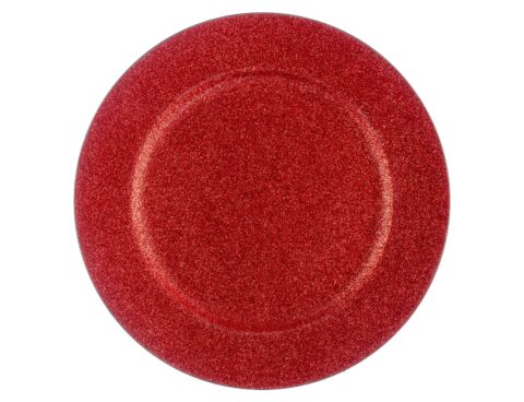 Πιάτα - Σετ Δείπνου/Καφέ Glitter Pres. Round Plate Red 147108Rg