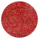 Πιάτα - Σετ Δείπνου/Καφέ Pres Plate Red + Gold Lines 152129C