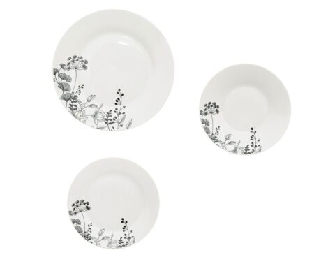 Πιάτα - Σετ Δείπνου/Καφέ Set 18P White Floral 154916