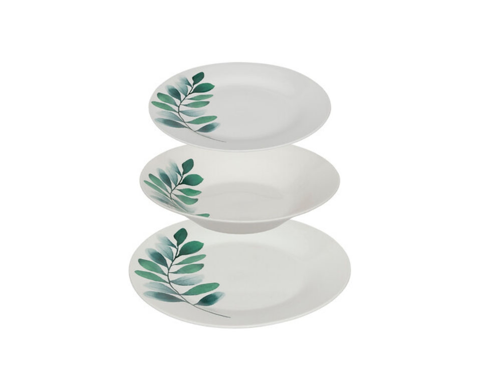 Πιάτα - Σετ Δείπνου/Καφέ Set Vegetal 18Pcs