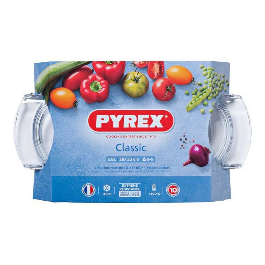 Πιάτο ψησίματος Pyrex 1040712 Λευκό Διαφανές 6 L 4,5 g 4,5 L