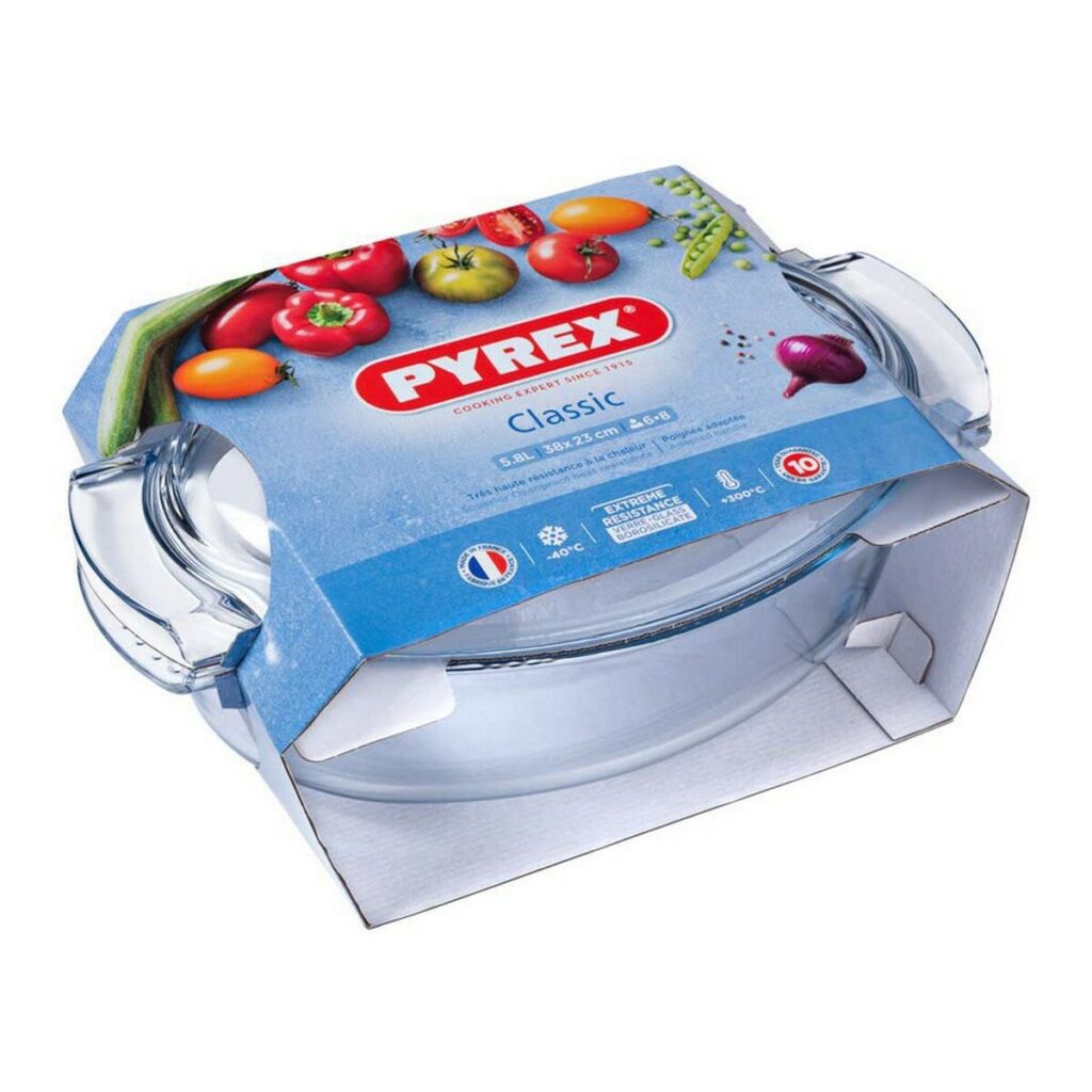 Πιάτο ψησίματος Pyrex 1040712 Λευκό Διαφανές 6 L 4,5 g 4,5 L