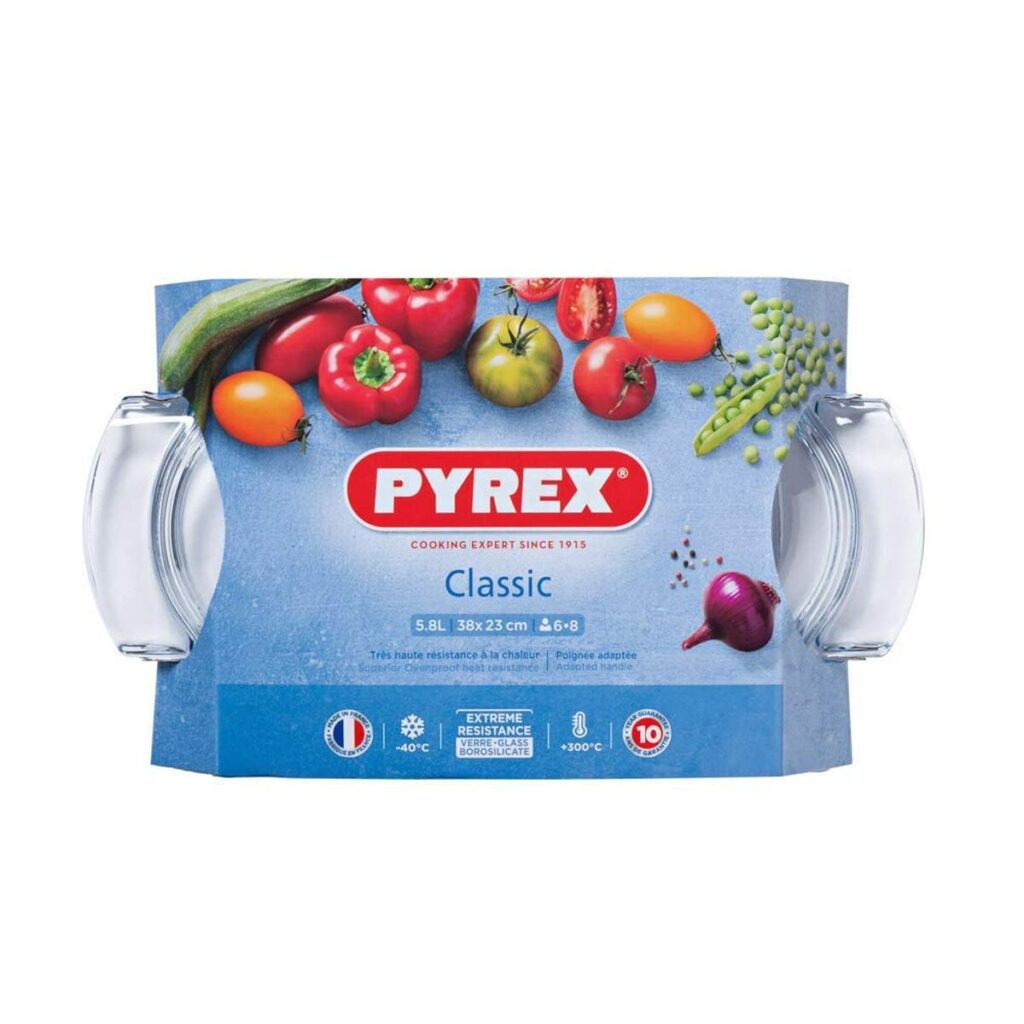 Πιάτο ψησίματος Pyrex 1040712 Λευκό Διαφανές 6 L 4,5 g 4,5 L