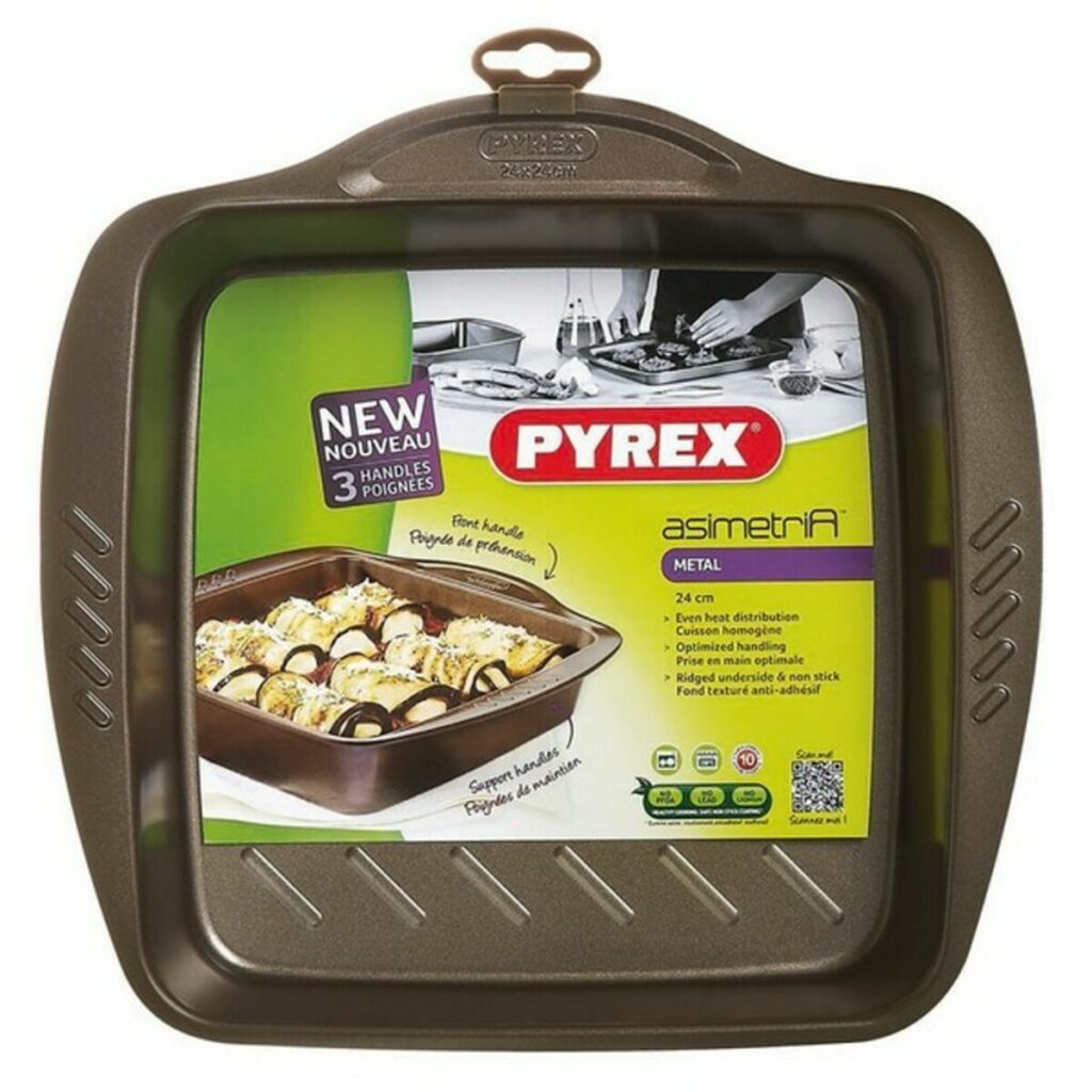 Πιάτο ψησίματος Pyrex Καφέ Μέταλλο