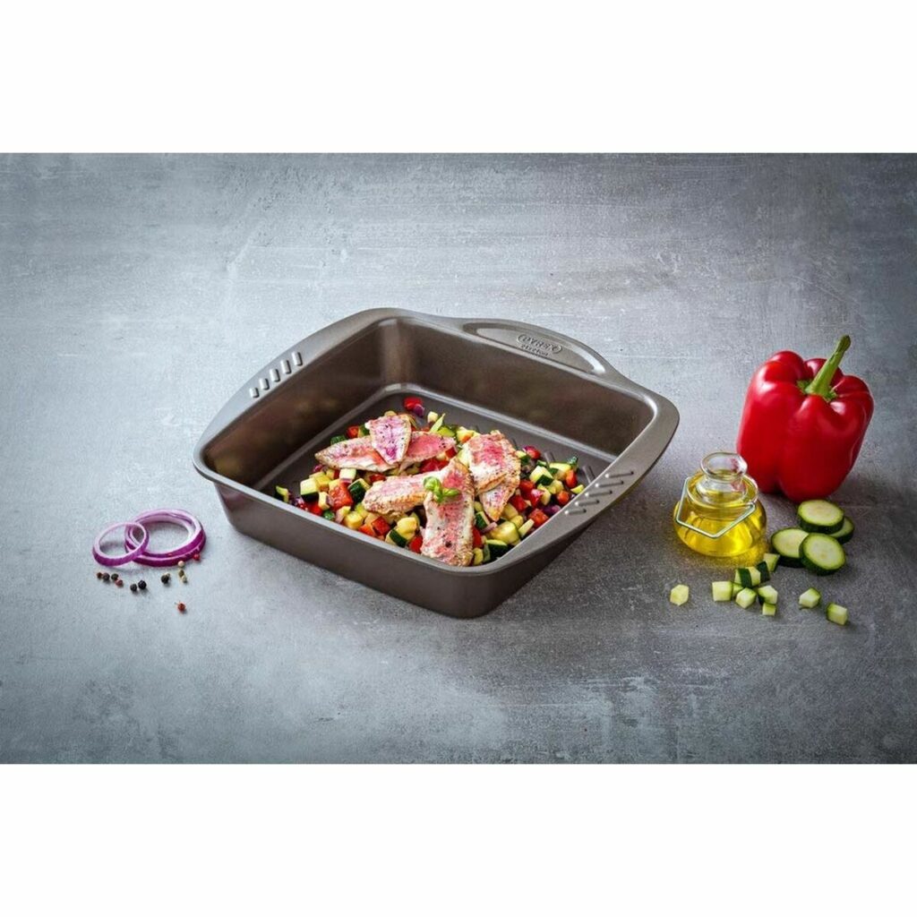 Πιάτο ψησίματος Pyrex Καφέ Μέταλλο
