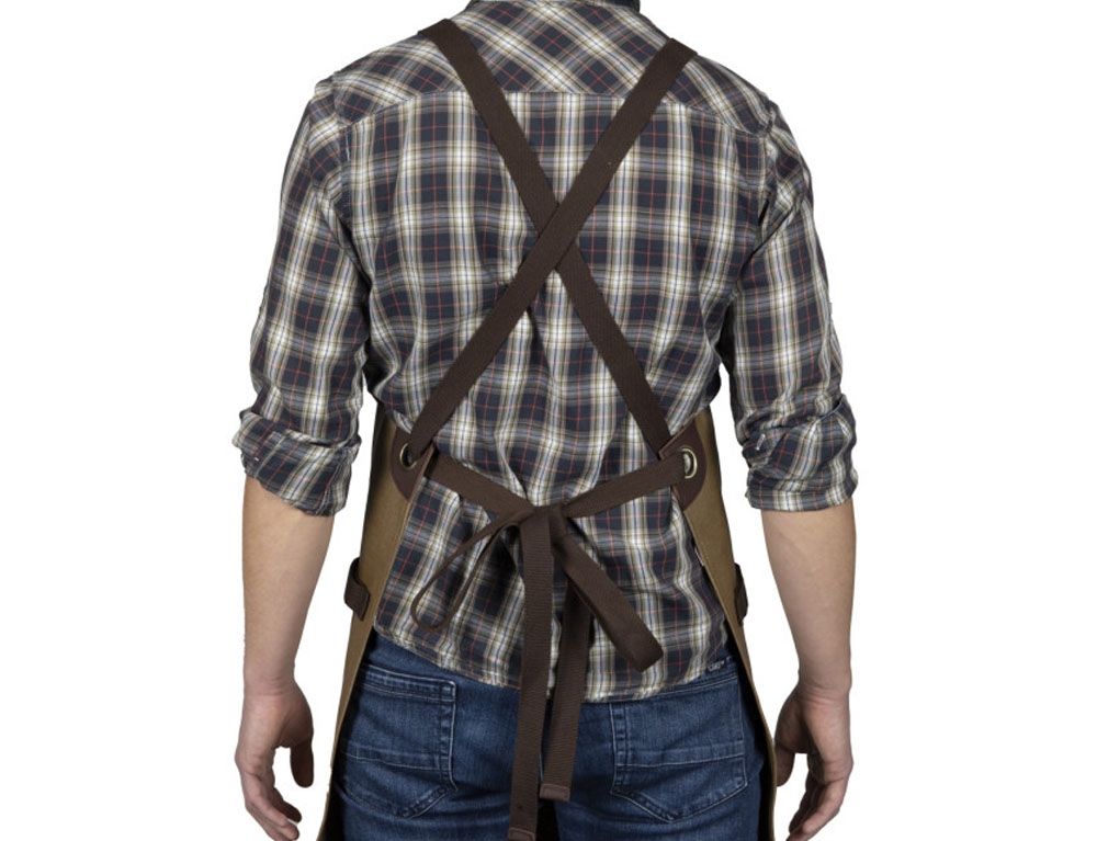 Ποδιές Κουζίνας Coated Canvas And Leather Apron Livoo Gs166
