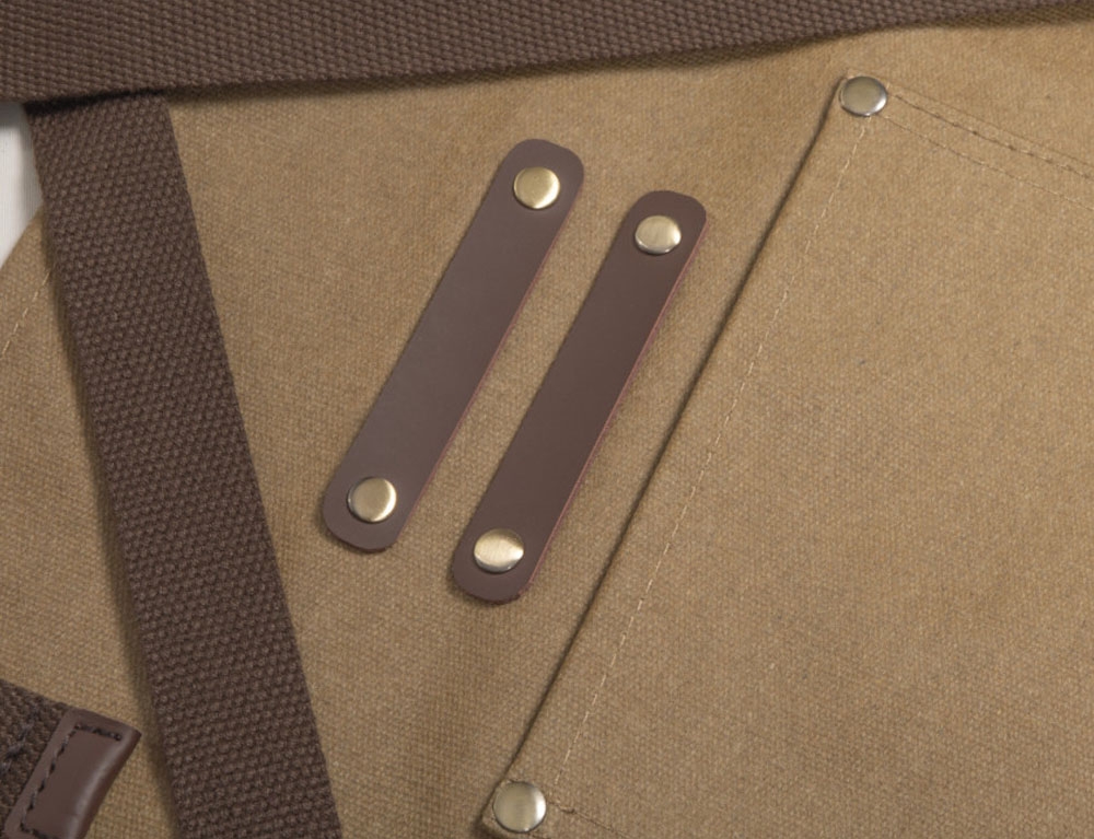 Ποδιές Κουζίνας Coated Canvas And Leather Apron Livoo Gs166