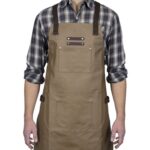 Ποδιές Κουζίνας Coated Canvas And Leather Apron Livoo Gs166