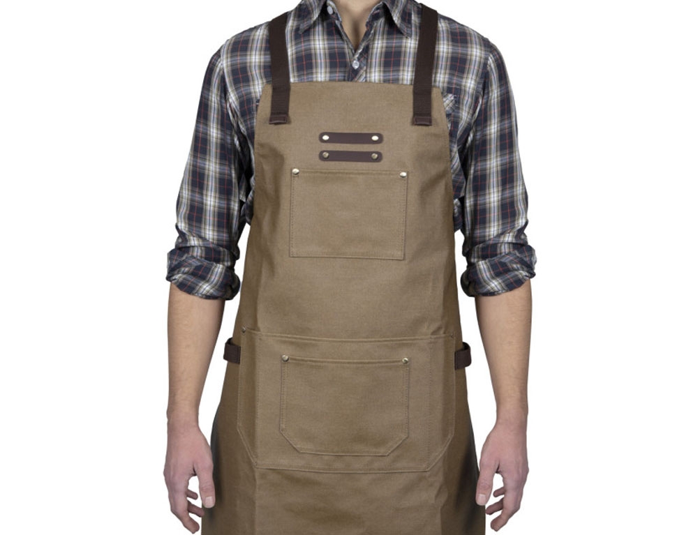Ποδιές Κουζίνας Coated Canvas And Leather Apron Livoo Gs166