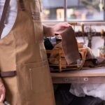 Ποδιές Κουζίνας Coated Canvas And Leather Apron Livoo Gs166