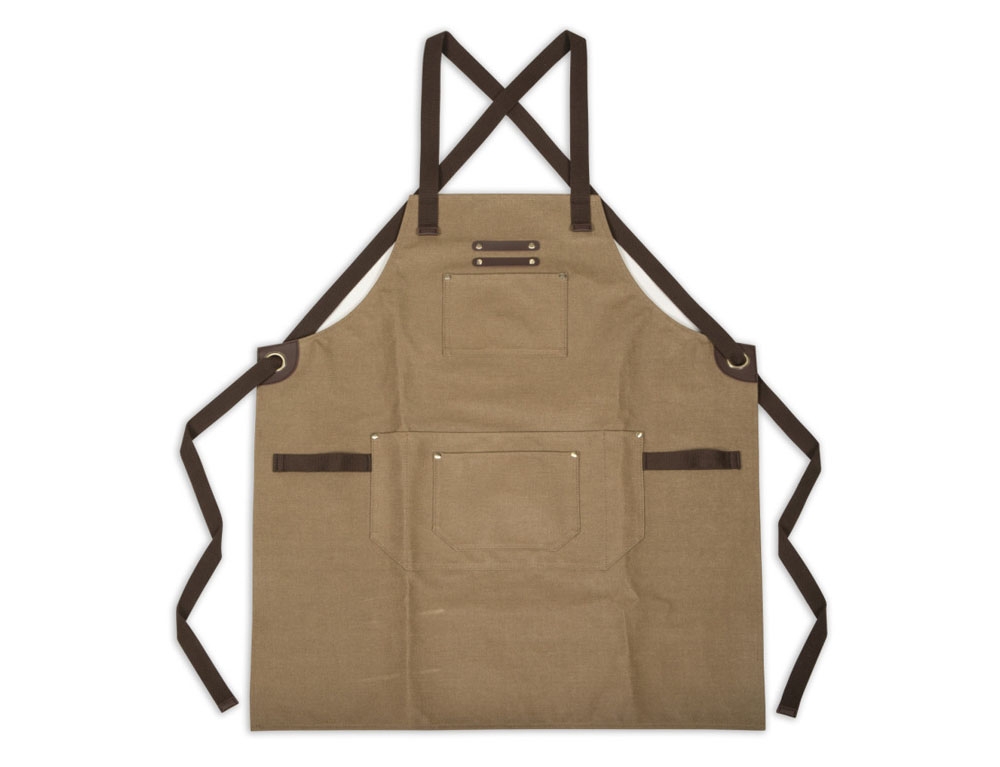 Ποδιές Κουζίνας Coated Canvas And Leather Apron Livoo Gs166
