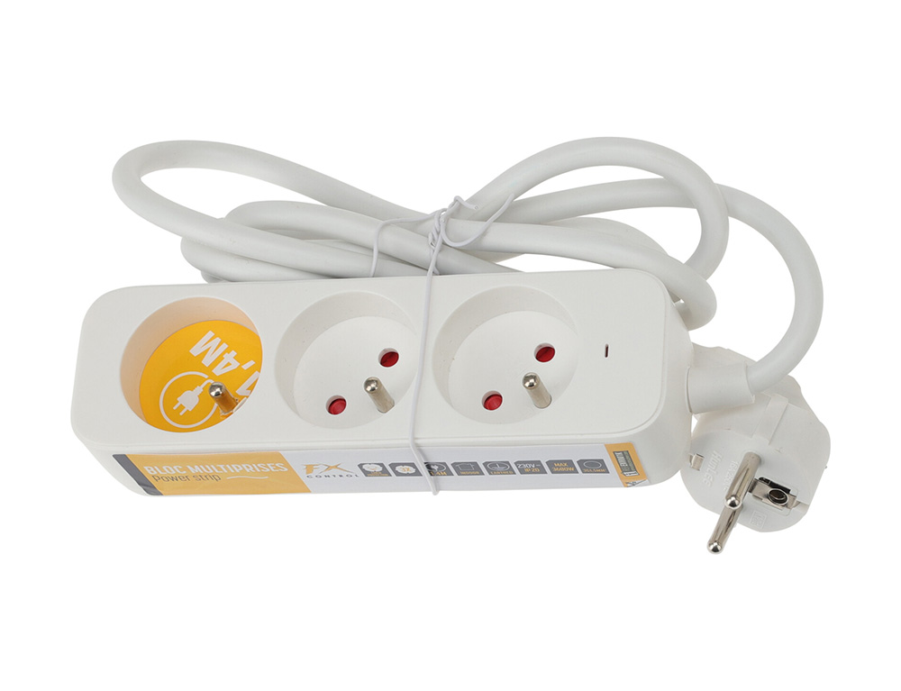 Πολύμπριζα Power Socket Fx Tools 3Way 140Cm White K16000510