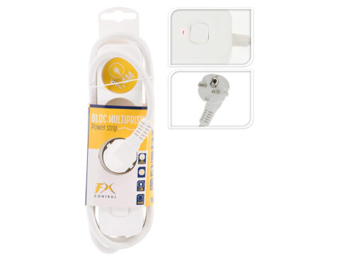Πολύμπριζα Power Socket Fx Tools 3Way 140Cm White K16000530