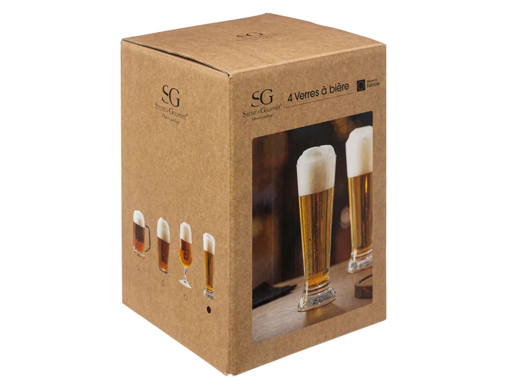 Ποτήρια, Κούπες & Κανάτες Beer Glass X4 Straight 134802