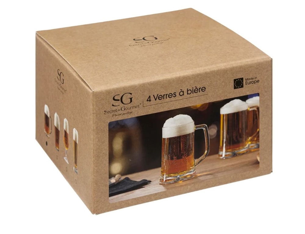 Ποτήρια, Κούπες & Κανάτες Beer Glass X4 W/Feet 37Cl 134801
