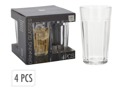 Ποτήρια, Κούπες & Κανάτες Drinking Glass 350Ml Set 4Pcs Cc7001470