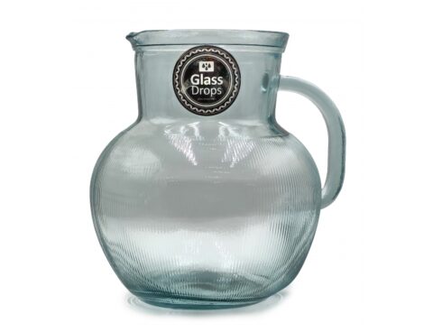 Ποτήρια, Κούπες & Κανάτες Kanata Glass Drops Ribbed 2,3L