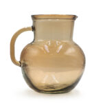 Ποτήρια, Κούπες & Κανάτες Kanata Glass Drops Ribbed 2,3L Cinnamon