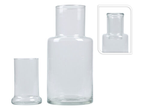 Ποτήρια, Κούπες & Κανάτες Καραφα+Ποτηρι Glass Ye1000770