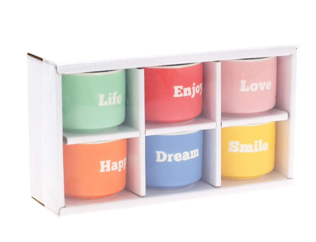 Ποτήρια, Κούπες & Κανάτες Mug New Bone Porcelain 6Pcs Q80000980