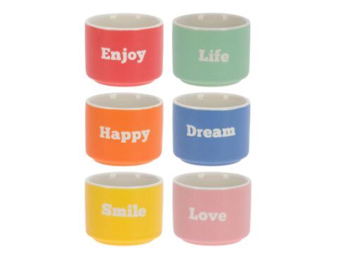 Ποτήρια, Κούπες & Κανάτες Mug New Bone Porcelain 6Pcs Q80000980