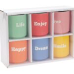 Ποτήρια, Κούπες & Κανάτες Mug New Bone Porcelain 6Pcs Q80000990