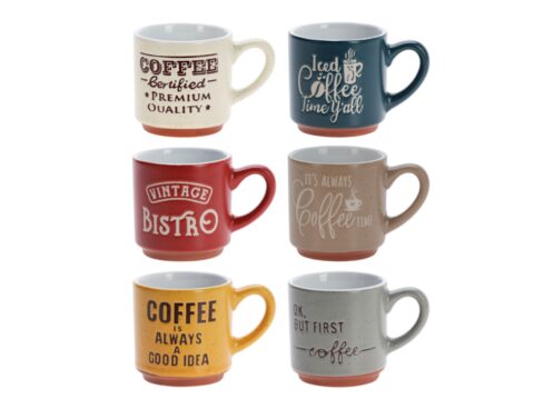 Ποτήρια, Κούπες & Κανάτες Mug Stoneware Set Of 6Pcs Q80000960