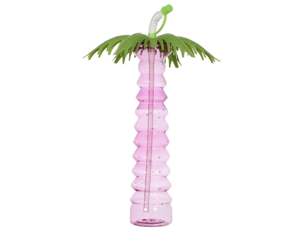 Ποτήρια, Κούπες & Κανάτες Palm Transport Bottle With Straw 50Clm24 Ka0594