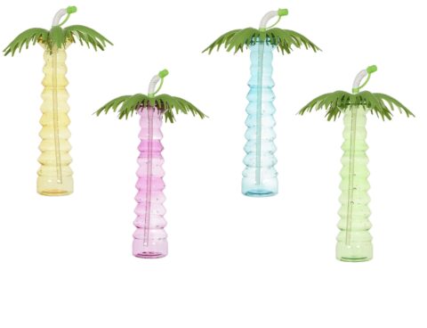 Ποτήρια, Κούπες & Κανάτες Palm Transport Bottle With Straw 50Clm24 Ka0594