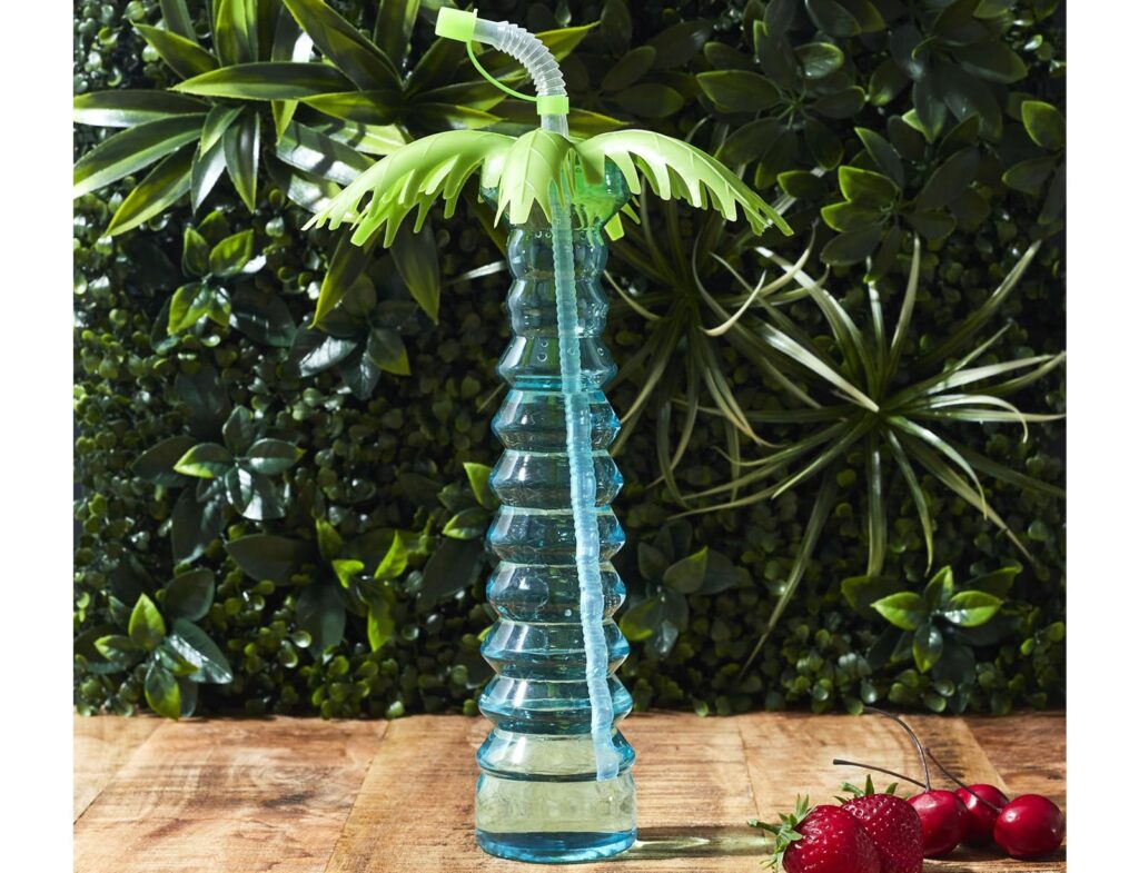 Ποτήρια, Κούπες & Κανάτες Palm Transport Bottle With Straw 50Clm24 Ka0594