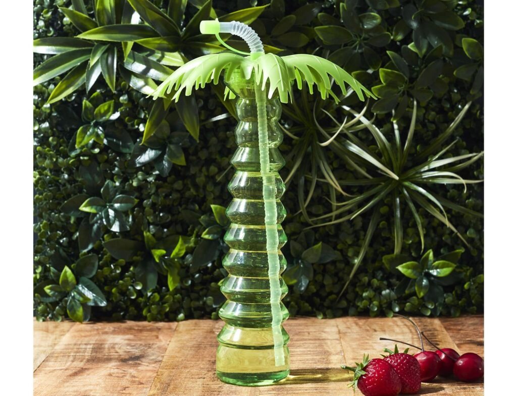 Ποτήρια, Κούπες & Κανάτες Palm Transport Bottle With Straw 50Clm24 Ka0594