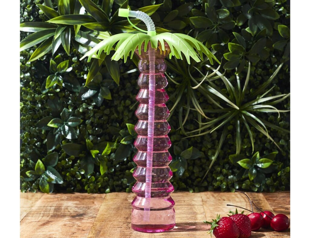 Ποτήρια, Κούπες & Κανάτες Palm Transport Bottle With Straw 50Clm24 Ka0594