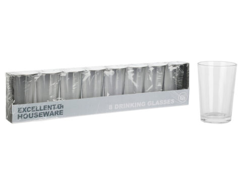 Ποτήρια, Κούπες & Κανάτες Ποτηρια Excellent Houseware Σετ 8 240Ml Ye5000270