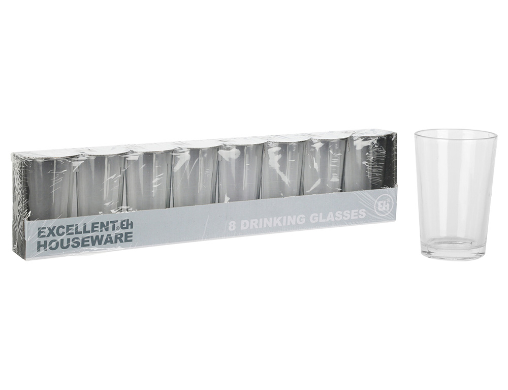 Ποτήρια, Κούπες & Κανάτες Ποτηρια Excellent Houseware Σετ 8 240Ml Ye5000270