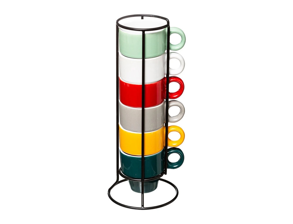 Ποτήρια, Κούπες & Κανάτες Rack 6 Cups S Colorama 5Cl 738719022A