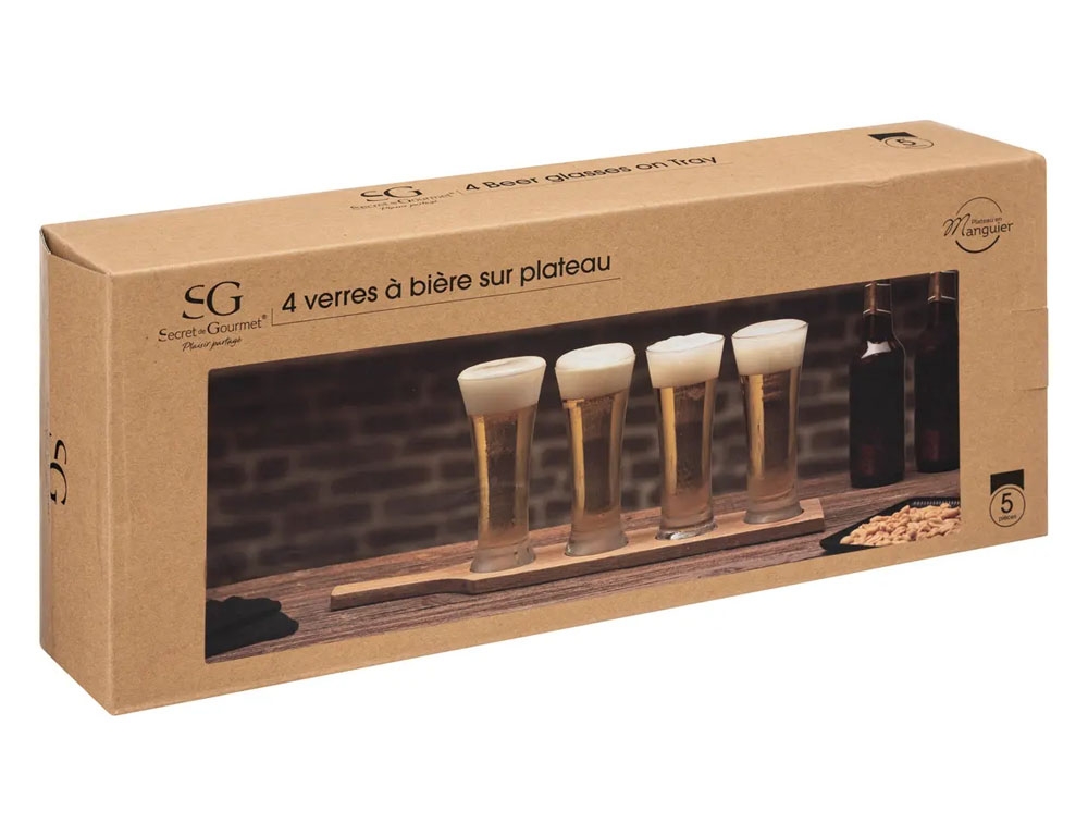 Ποτήρια, Κούπες & Κανάτες Rack Beer Victor X4 27Cl Secret De Gourmet 188928