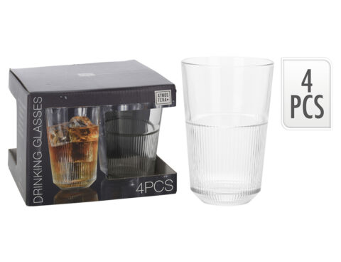 Ποτήρια, Κούπες & Κανάτες Set 4 Ποτηρια Atmos Fera 360Ml Cc7001450