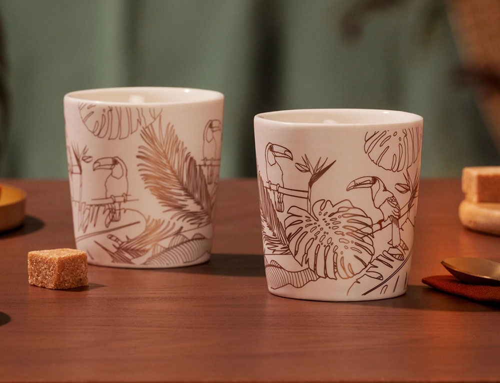 Ποτήρια, Κούπες & Κανάτες Set X4 Esp Cup Toucan 10Cl