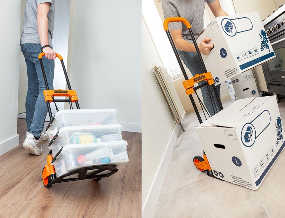 Πτυσσόμενα Καρότσια Μεταφοράς Hand Truck Black&Amp;Decker H200 Sp 40X41X102Cm