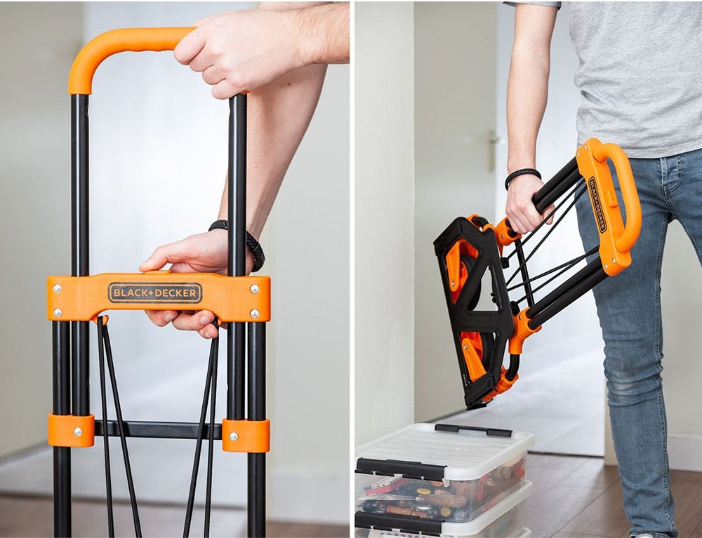 Πτυσσόμενα Καρότσια Μεταφοράς Hand Truck Black&Amp;Decker H200 Sp 40X41X102Cm