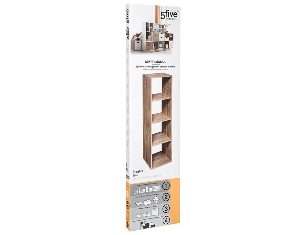 Ραφιέρες & Αποθηκευτικά Κουτιά 4 Cpt High Shelves Mix Nat 173686