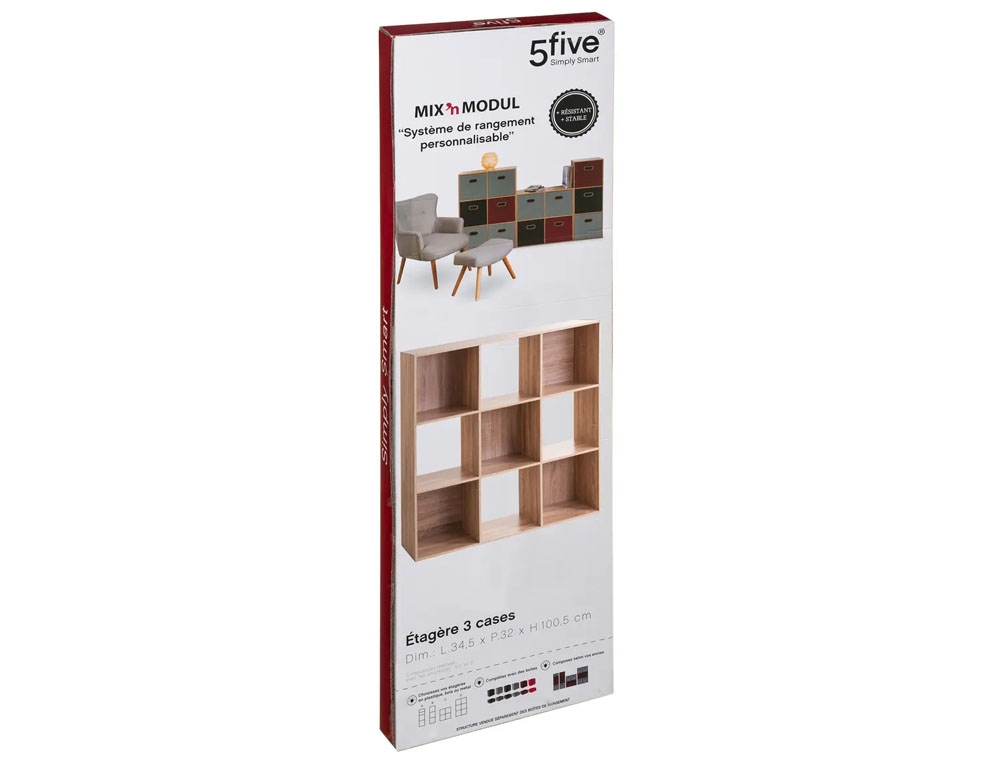 Ραφιέρες & Αποθηκευτικά Κουτιά 9 Cpt Wood Shelves Mix Nat138971
