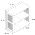 Ραφιέρες & Αποθηκευτικά Κουτιά Modular Storage Unit 4 Compartments Bali