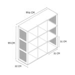 Ραφιέρες & Αποθηκευτικά Κουτιά Modular Storage Unit 9 Compartments Bali A1/M1 Hd0