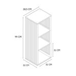 Ραφιέρες & Αποθηκευτικά Κουτιά Rangement Modulable 3 Cases Klaus M1 Hd0242Fs