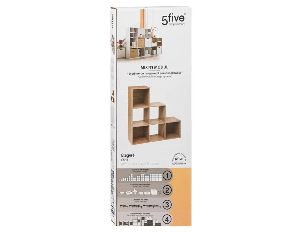 Ραφιέρες & Αποθηκευτικά Κουτιά Stairs Shelf Mix Oak 181394